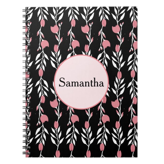 Beautiful Rose Vine Notebook (Front)