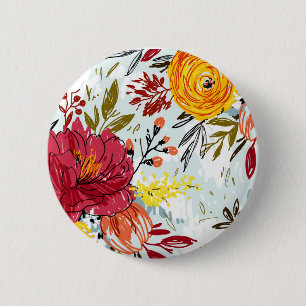 Beautiful Roses 2 Inch Round Button