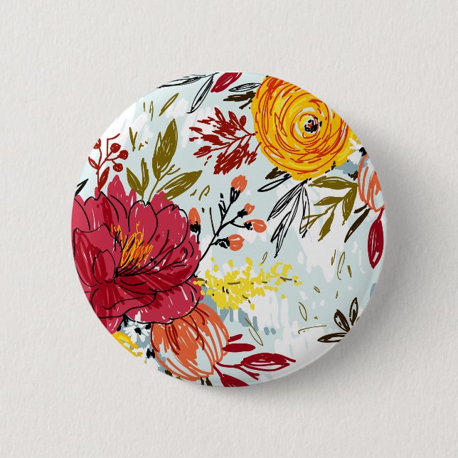 Beautiful Roses 2 Inch Round Button (Front)