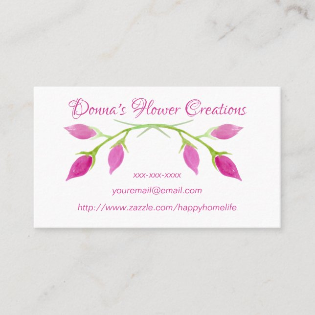 BEAUTIFUL ROSES Business card (Front)