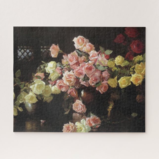 Beautiful Roses (by Joseph DeCamp) Jigsaw Puzzle (Horizontal)