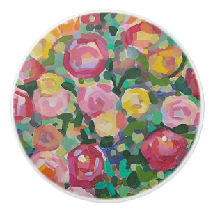 Beautiful roses Ceramic Pull