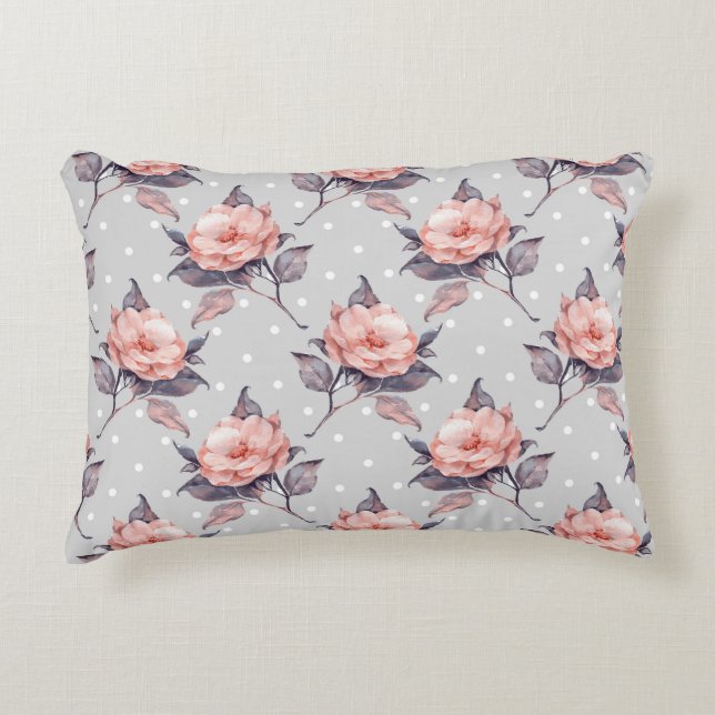 Beautiful roses decorative pillow (Front)
