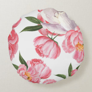 Beautiful Roses Round Pillow