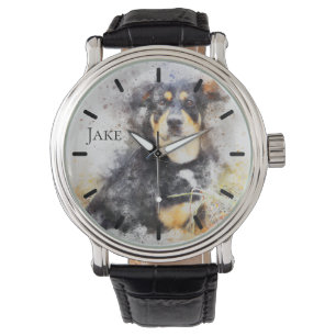 Beautiful Rottweiler Custom Personalized Watch