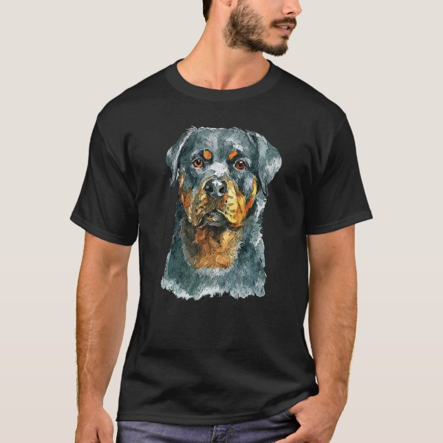 Beautiful Rottweiler Dog T-Shirt (Front)