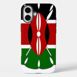 Beautiful Round Kenyan Motif: A National Symbol iPhone 16 Plus Case
