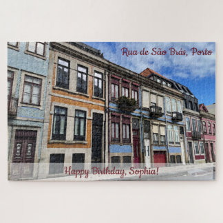 Beautiful Row Houses in Porto Portugal Jigsaw Puzzle