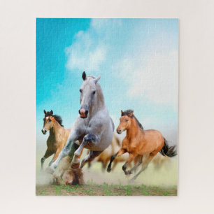 Beautiful running horses, Jigsaw Puzzle