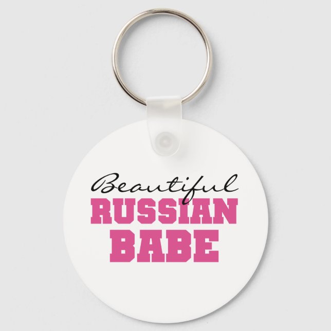 Beautiful Russian Babe Keychain (Front)