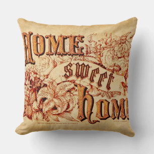 Beautiful Rustic Home Sweet Home Throw Pillow