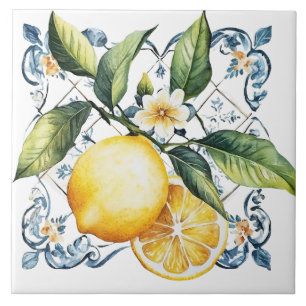 Beautiful Rustic Mediterranean Tuscany Lemon Tile