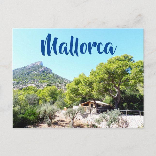 Beautiful Rustic Mountain in Mallorca Postcard (Front)