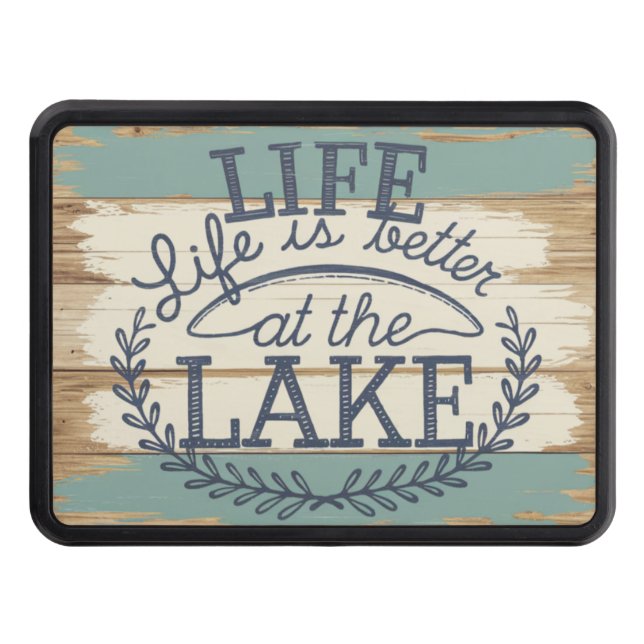 Beautiful Rustic Nautical Lake life  Trailer Hitch Cover (Front)