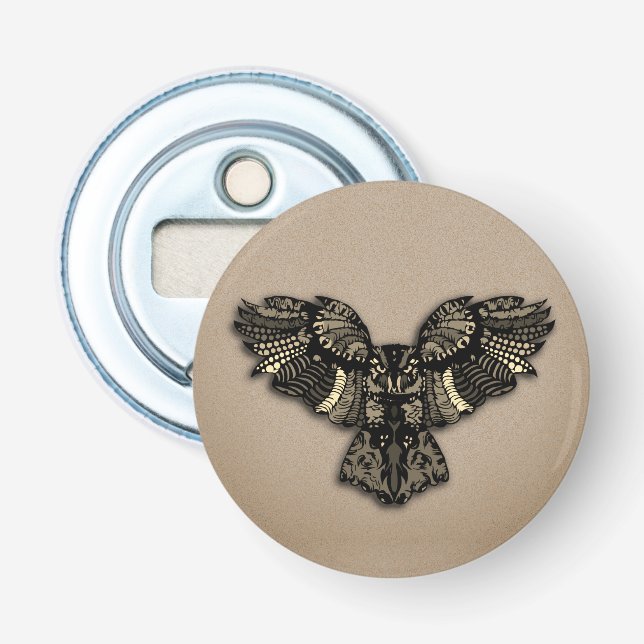 Beautiful Rustic Owl Bottle Opener (Front)