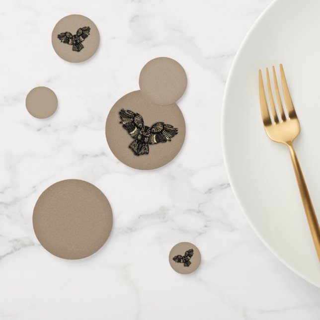Beautiful Rustic Owl Confetti (Group)