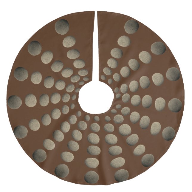 Beautiful Rustic Stone Mandala Brushed Polyester Tree Skirt (Front)