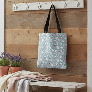 Beautiful Rustic Vintage Cherry Blossoms Tote Bag
