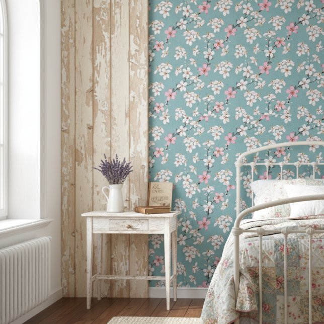 Beautiful Rustic Vintage Cherry Blossoms  Wallpaper (Creator Uploaded)