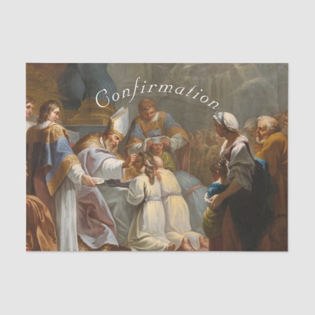 Beautiful Sacrament of Confirmation  Tissue Paper (Front)