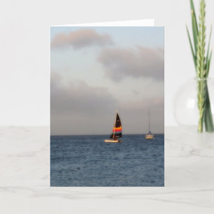Beautiful Sail Boat Photograph Card