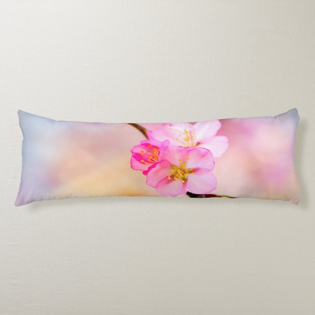 Beautiful Sakura Cherry Blossoms Body Pillow (Front)