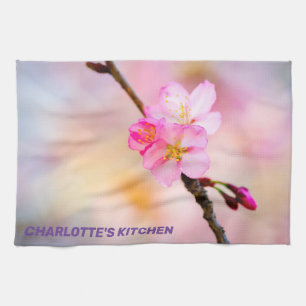 Beautiful Sakura Cherry Blossoms Kitchen Towel