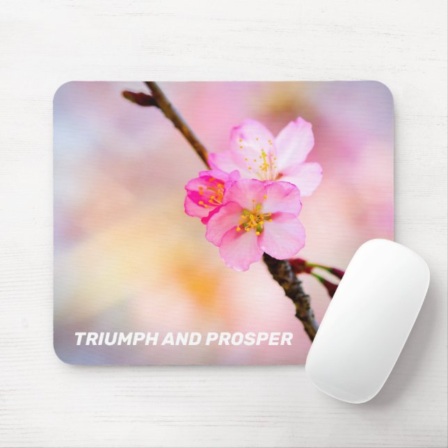 Beautiful Sakura Cherry Blossoms Mouse Pad (With Mouse)