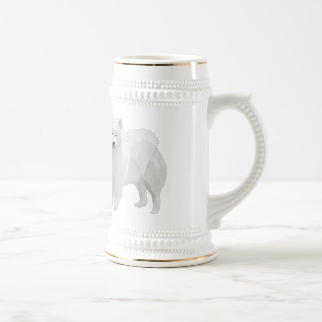Beautiful Samoyed Beer Stein (Right)