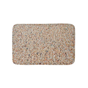 Beautiful sand if tropical beach bath mat