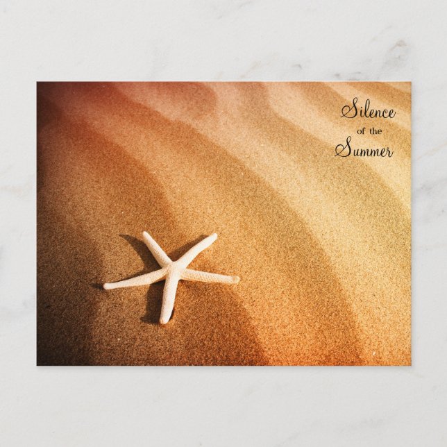 Beautiful Sand with Star Postcard (Front)