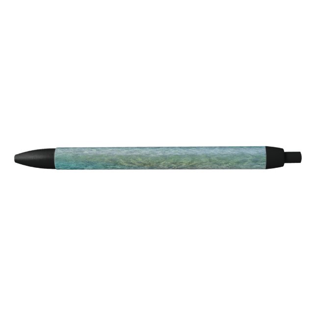 Beautiful Sandy Beach Black Ink Pen (Front)