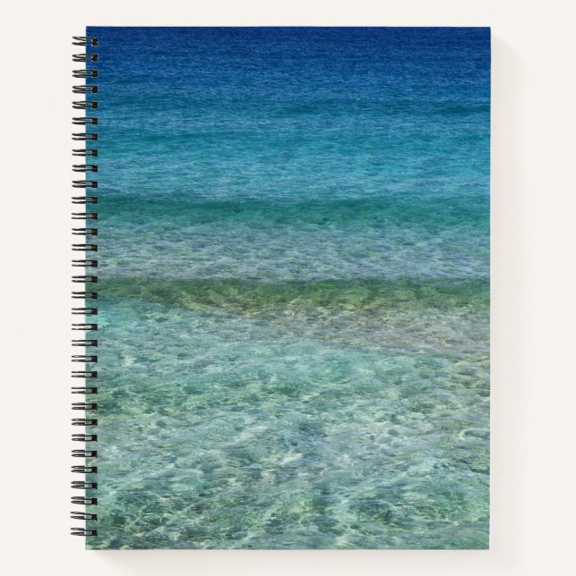 Beautiful Sandy Beach Notebook (Front)