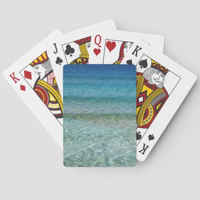 Beautiful Sandy Beach Playing Cards (Back)