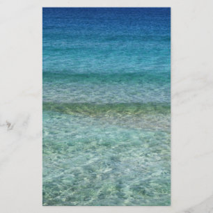Beautiful Sandy Beach Stationery