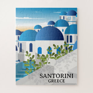 Beautiful Santorini Greece Jigsaw Puzzle