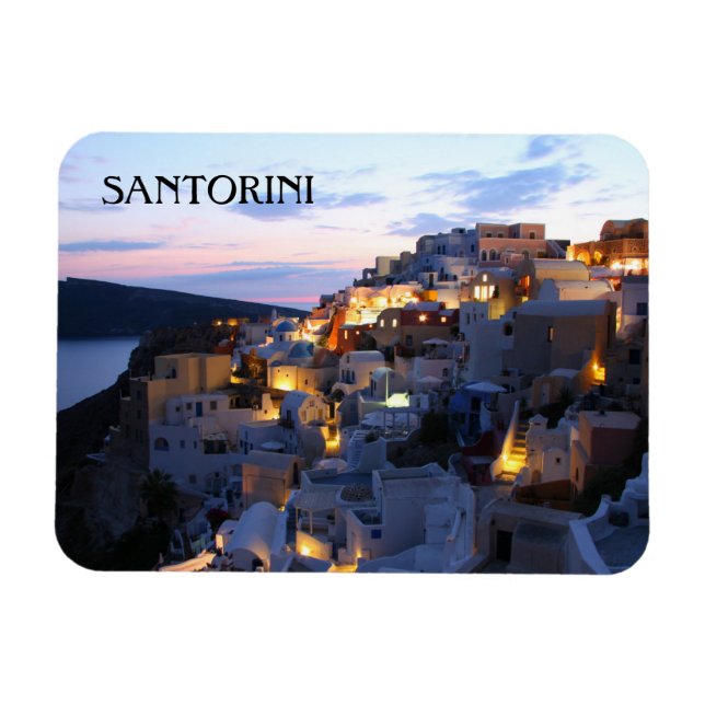 Beautiful Santorini Magnet (Horizontal)
