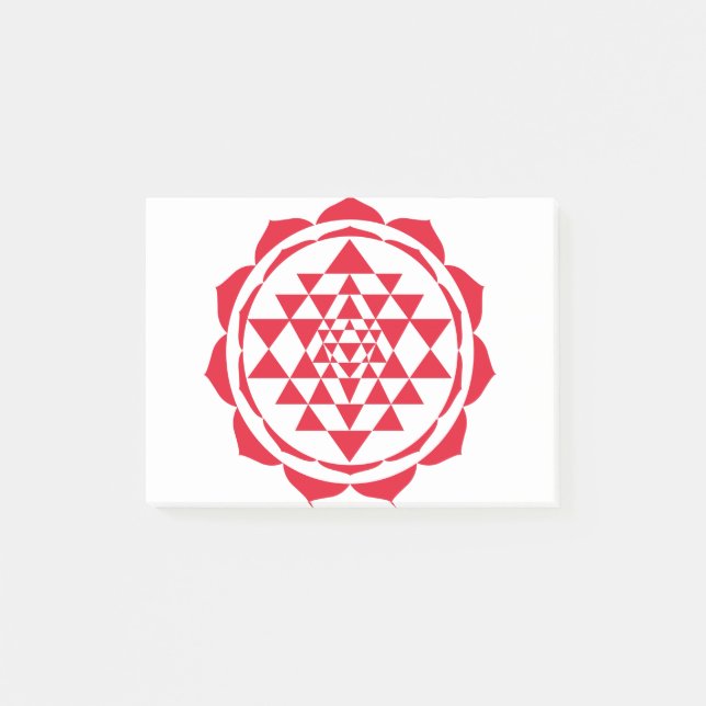 Beautiful Saraswati Yantra for Growth and Peace Post-it Notes (Front)