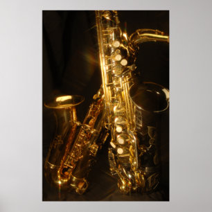 Beautiful Saxaphone Poster