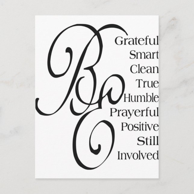 Beautiful Sayings and Quotes Postcard (Front)