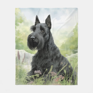 Beautiful Scottie Fleece Blanket