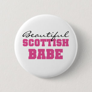 Beautiful Scottish Babe 2 Inch Round Button