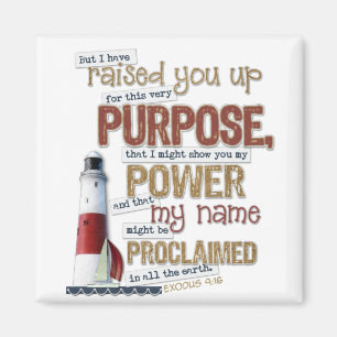 Beautiful Scripture magnet  Exodus 9:16