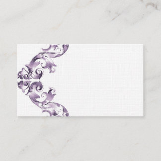 Beautiful scrolled business card