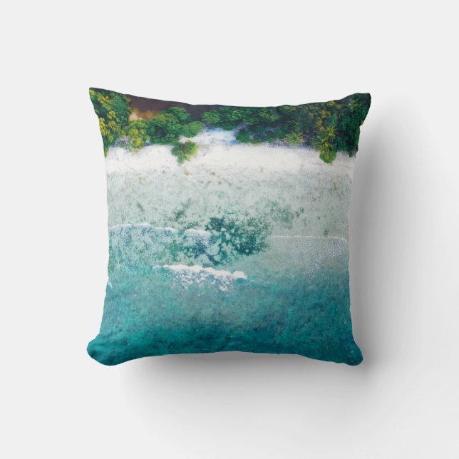 Beautiful Sea Animals Throw Pillow (Front)