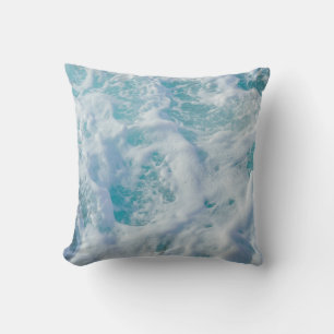 beautiful sea ​​foam throw pillow