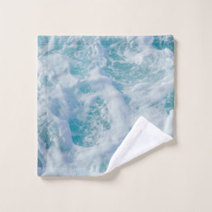 beautiful sea foam wash cloth