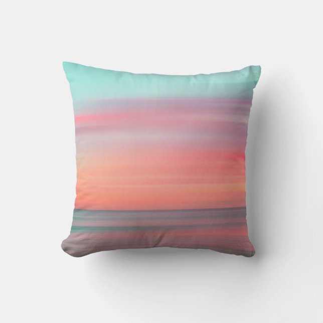 Beautiful Sea Landscape Throw Pillow (Front)