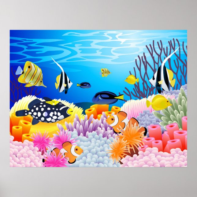 Beautiful sea life poster (Front)
