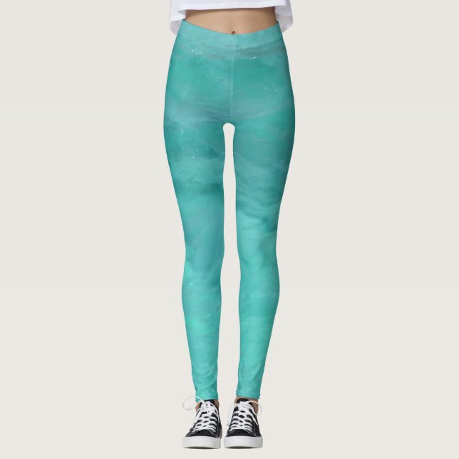 Beautiful sea ripples leggings (Front)